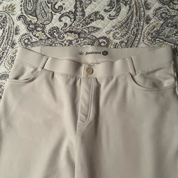 Elegant Cream Women's Betabrand Pants - Picture 4 of 4